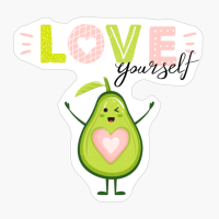 Love Yourself! - A Cute Gift For A Vegan Or A Vegetarian Who Loves Cute Animals!