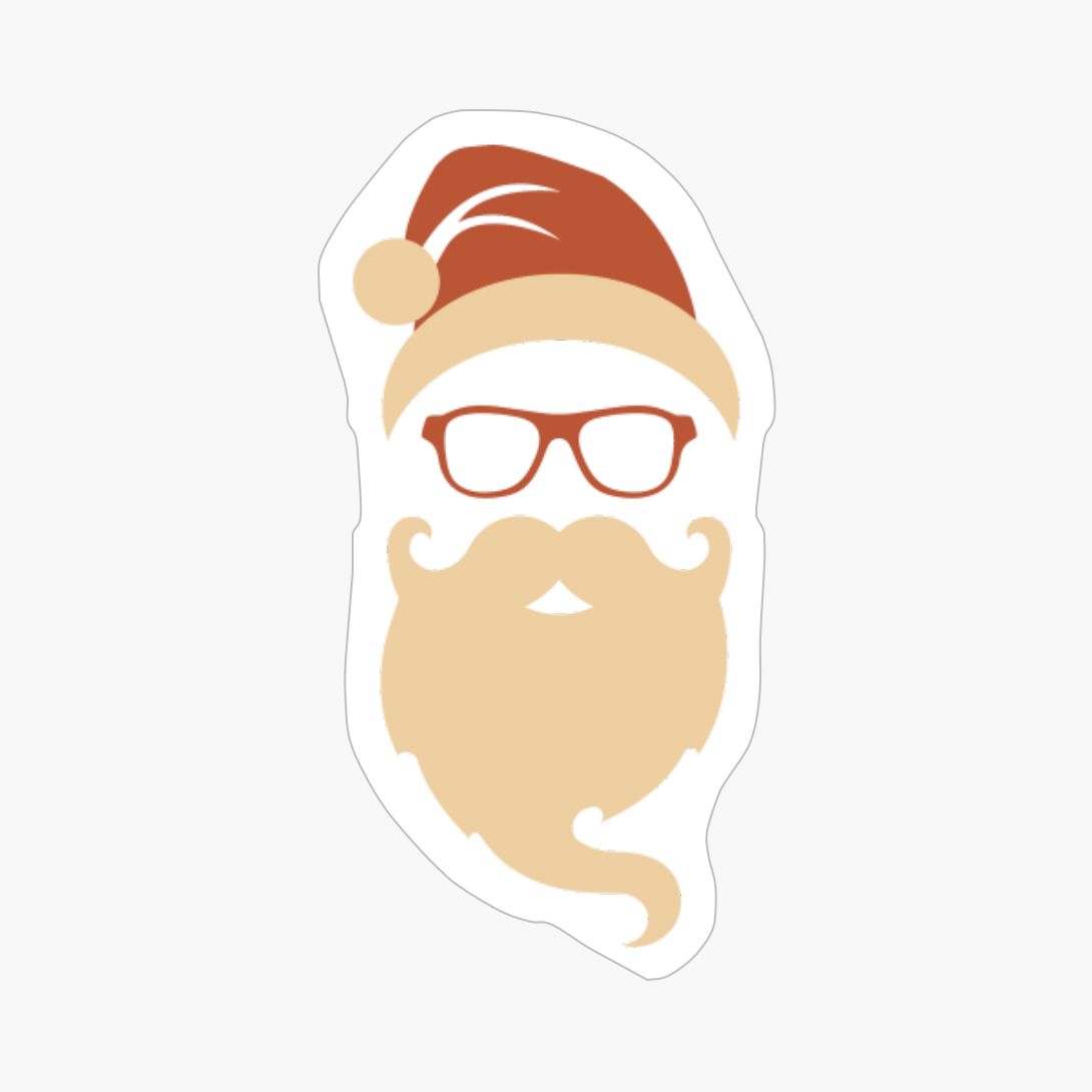 Merry Bearded Christmas! - A Funny Gift For A Hipster Santa Who Loves His Beard!