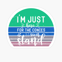 I'm Just Here For The Conces Sion Stand - Baseball Sunset Design