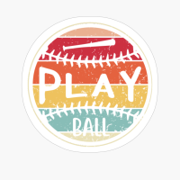 Play Ball - Baseball Sunset Design