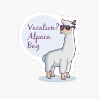 Funny Alpaca Vacation