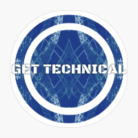 Get Technical (Blue) #3 Geomatric Line Pattern