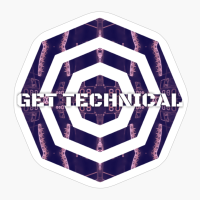 Get Technical (Purple) #5 Geomatric Line Pattern