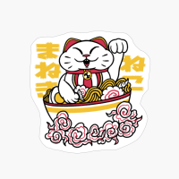 Maneki Neko Lucky Cat Ramen Bowl