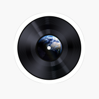 Vinyl Record Galaxy X Music X Earth