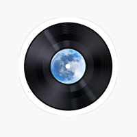 Vinyl Record Galaxy X Music X Moon