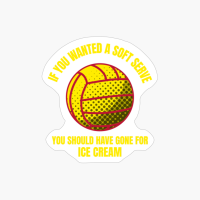 If You Wanted A Soft Serve You Funny Volleyball Sport Pun