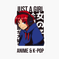 Just A Girl Who Loves Anime Graphic And K-pop