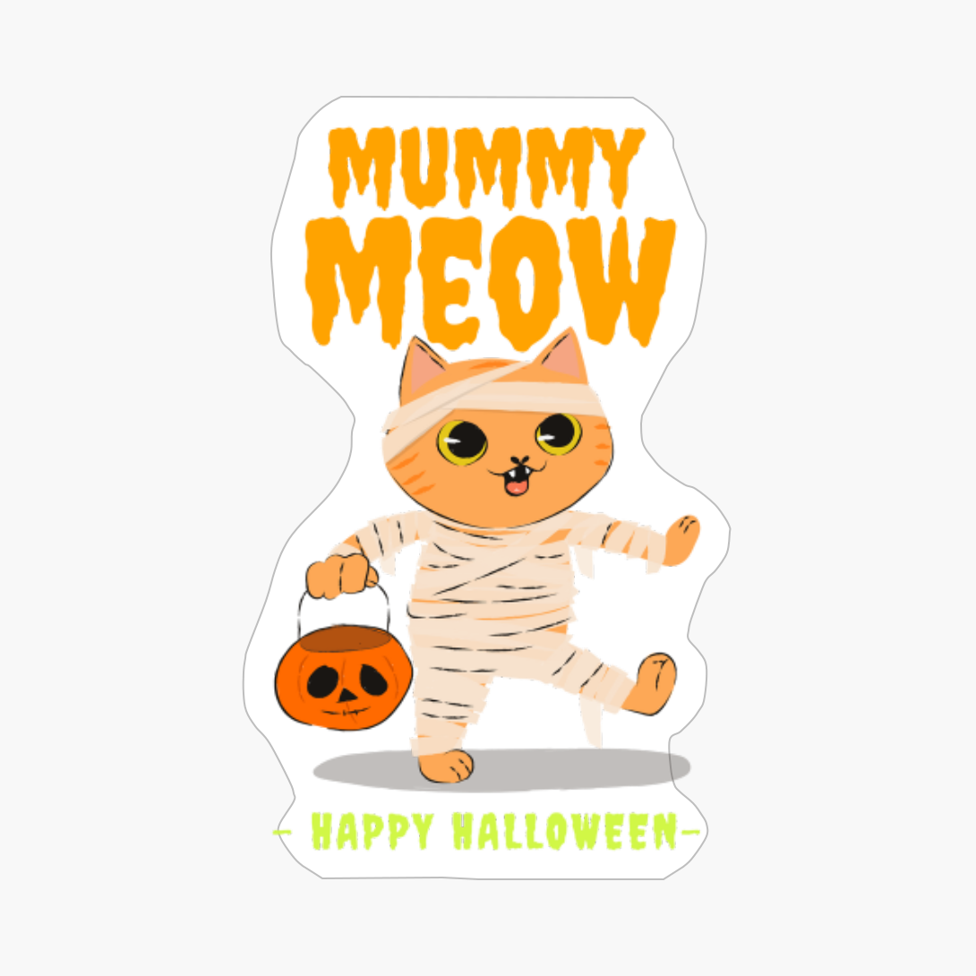 Mummy Meow - Happy Halloween