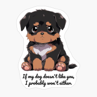 Rottweiler: "If My Dog Doesnt Like You, I Probably Wont Either."