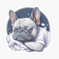 Cute French Bulldog Sleeping Peacefully And Dreaming