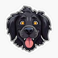 Cute Smiling Black Dog