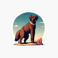 Brown Adult Dog In The Mountains, Dog Lovers