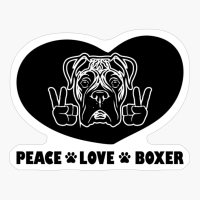 Peace Love Boxer