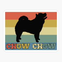 Chow Chow Dog Retro