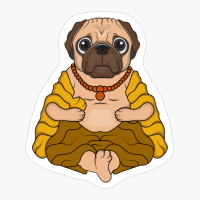 Pug Buddha Dog Funny