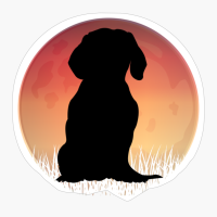 Dog Sunset Background (11)