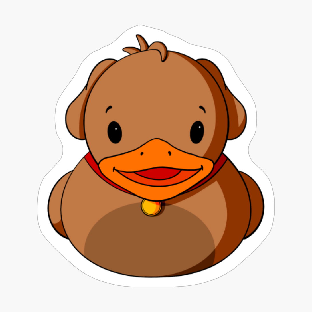 Brown Dog Rubber Duck