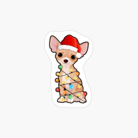 Funny Christmas Tree Light Bulb Chihuahua Dog