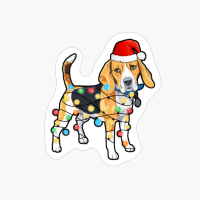 Funny Christmas Tree Light Bulb Beagle Dog