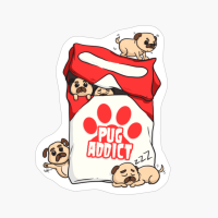Cute And Funny Pug Addict - Perfect Gifts For Pug Lover