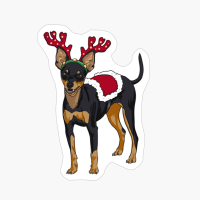 Pinscher Christmas Dog Santa Xmas Gifts