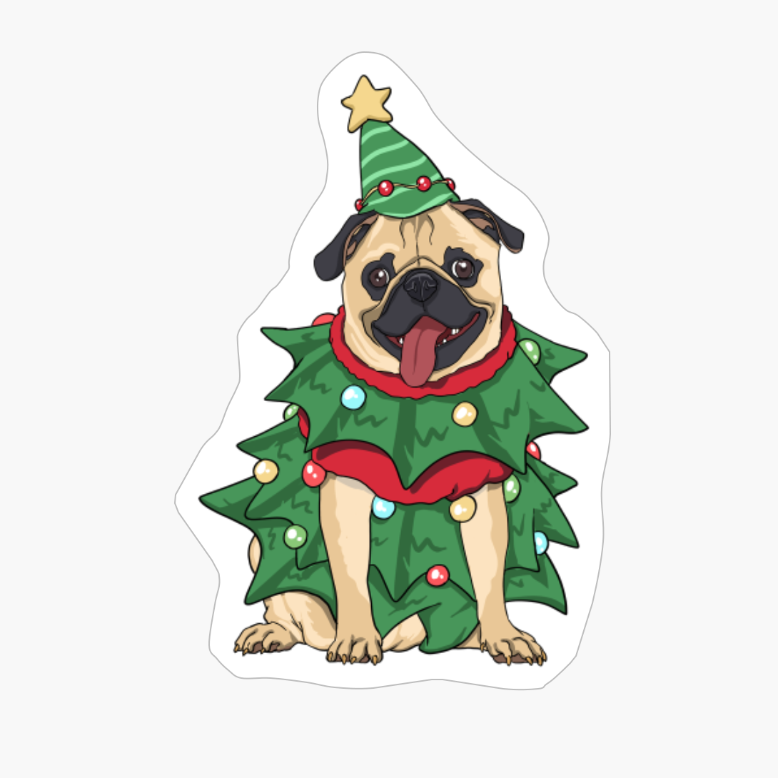 Pug Christmas Dog Santa Xmas Gifts