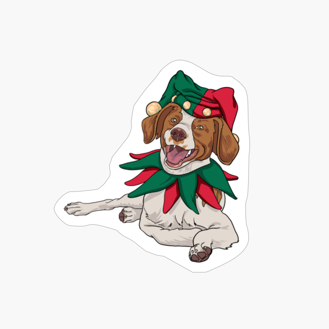 Britanny Spaniel Christmas Dog Santa Xmas Gifts