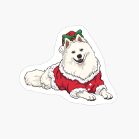 American Eskimo Christmas Dog Santa Xmas Gifts