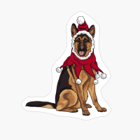 German Shepherd Christmas Dog Santa Xmas Gifts