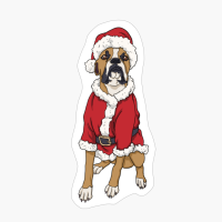 Boxer Christmas Dog Santa Xmas Gifts