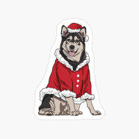 Alaskan Malamute Christmas Dog Santa Xmas Gifts