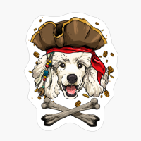 Poodle Pirate Dog Halloween Jolly Roger Gift
