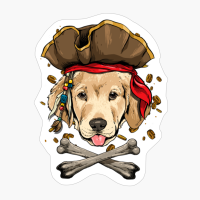 Labrador Retriever Pirate Dog Halloween Jolly Roger Gift