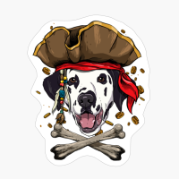 Dalmatian Pirate Dog Halloween Jolly Roger Gift