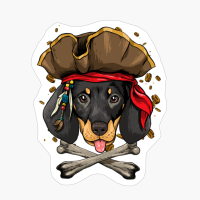 Dachshund Pirate Dog Halloween Jolly Roger Gift