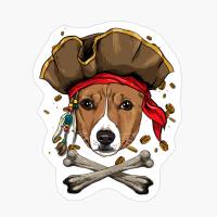 Basenji Pirate Dog Halloween Jolly Roger Gift