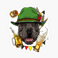 Pit Bull Oktoberfest Dog Lederhosen Gift German Beer Fest