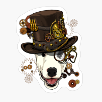 Steampunk Bull Terrier Dog Shirt Steampunk Lovers Gift