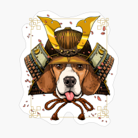 Samurai Beagle Dog Warrior Samurai Lovers Gift