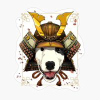 Samurai Bull Terrier Dog Warrior Samurai Lovers Gift