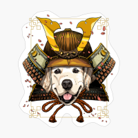 Samurai Golden Retriever Dog Warrior Samurai Lovers Gift