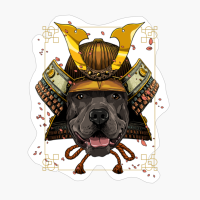 Samurai Pit Bull Dog Warrior Samurai Lovers Gift