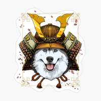 Samurai Siberian Husky Dog Warrior Samurai Lovers Gift