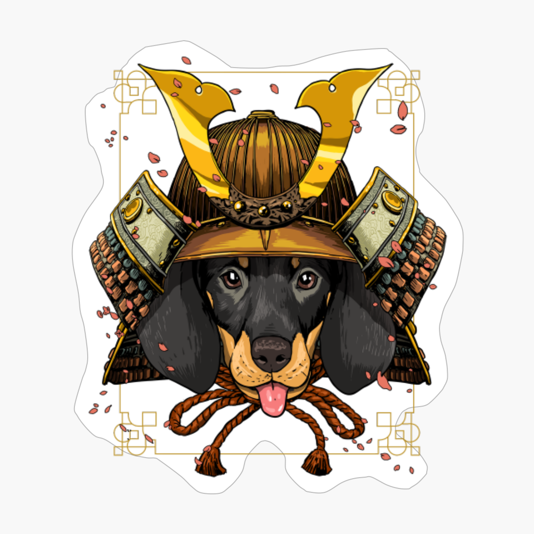 Samurai Dachshund Dog Warrior Samurai Lovers Gift