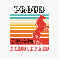 Saddlebred Horse Breed Proud Owner