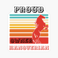 Hanoverian Horse Breed Proud Owner
