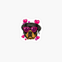 Rottweiler Valentines Day Shirt Heart Dog Lover Gift