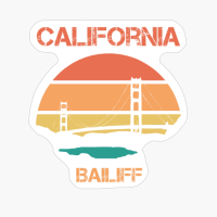 California Bailiff Golden Gate Bridge Sunset