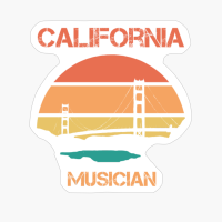 California Musician Golden Gate Bridge Sunset